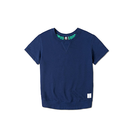 Vast Collegiate Crew Men's Short Sleeve Sweatshirt, Navy, B3259
