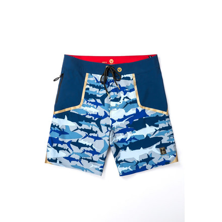 Vast Cool Breeze Camo Men's Boardshort, Navy Multi, B3242