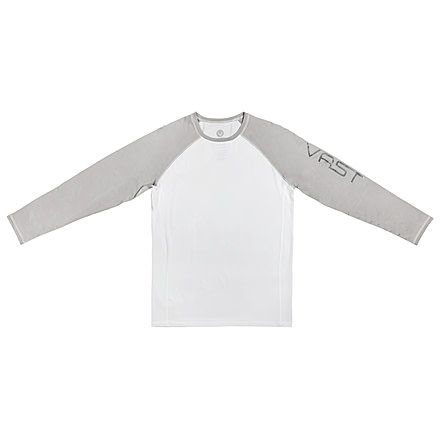 Vast Element Long Sleeve Rash Guard, White/Silver, B523-884