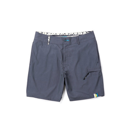 Vast Linen Mondos Men's Boardshort, Charcoal Grey, B3247-Grey