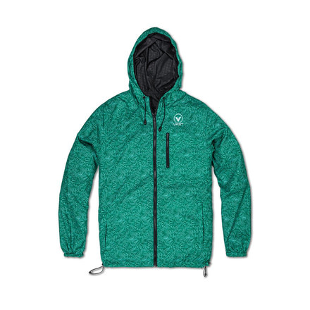 Vast Nature's Touch Reversable Windbreaker Men's Jacket, Green/Black, B3267