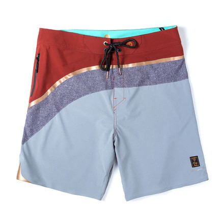 Vast Strata Men's Boardshort, Copper/Gray, B619-112