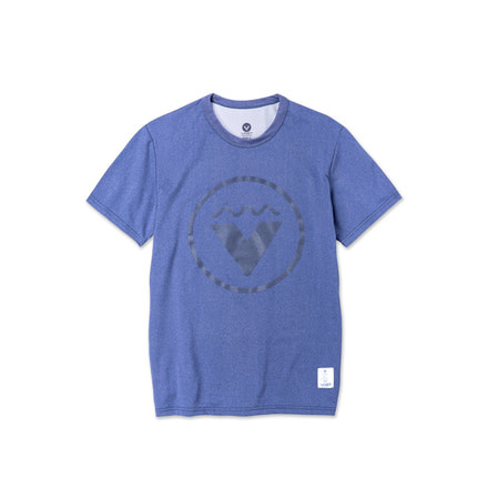 Vast Where Surfing Lives Logo Aqua Terra T-Shirt, Navy B3289