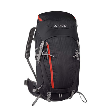 Vaude Asymmetric 42+8 Backpack, Black, 11743-010