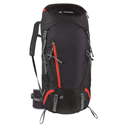 Vaude Asymmetric 52+8 Backpack, Black, 11744-010