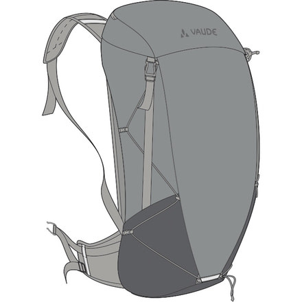 Vaude Citus 24 LW Backpack, Pebbles, 12166-023