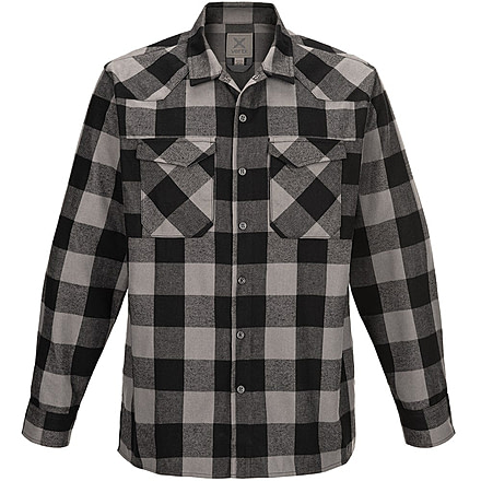 Vertx Canyon Valley Flannel Long Sleeve Shirt - Mens, Marshland Grey Plaid, Medium, F1 VTX1501 MSHGP MEDIUM N/A