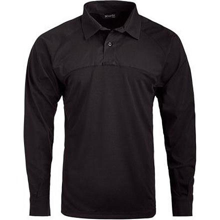 Vertx Fusion Flex Performance Hybrid Shirt - Long Sleeve, Black - VTX8255BK2XLLONG