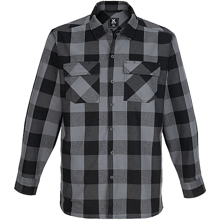 Vertx Last Line Stretch Flannel - Mens, Marshland Grey Plaid, 2XL, F1 VTX1535 MSHGP 2XL N/A