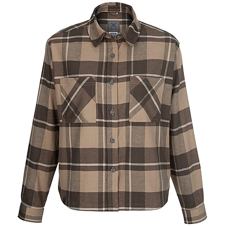 Vertx Lena Stretch Long Sleeve Flannel - Womens, Smoked Tan Plaid, 2XL, F1 VTX7038 SMTP 2XL N/A