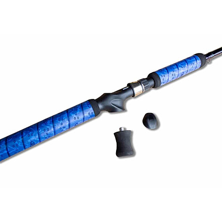 Vexan and TI PRO Fishing Rods, 9 ft, Extra Heavy, Fighting Grip, Casting, Blue, VI9XHFG-C