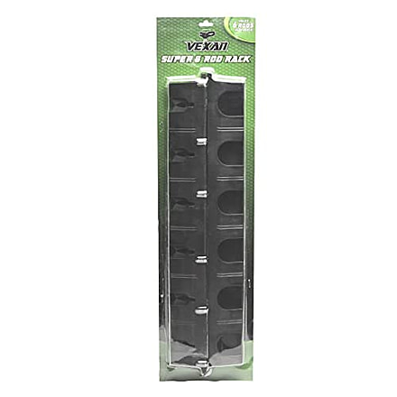 Vexan Super 6 Fishing Rod Rack, Black, Large, BB-Q845-9NTN