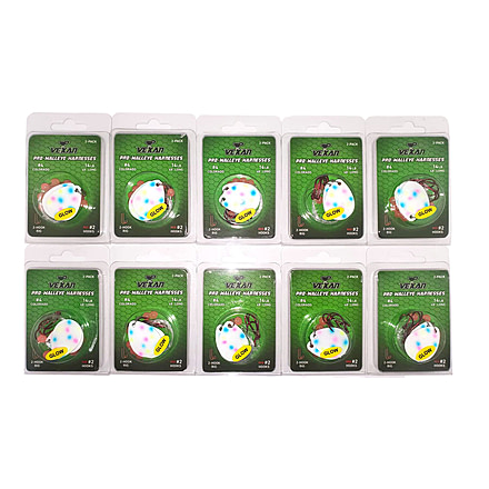 Vexan Wonderbread Ten 2-Packs Glow Walleye Crawler Harness, Wonderbread, 48, Wonderbread Ten 2-Packs