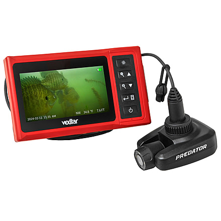 Vexilar Fish-Scout Predator Color/BW Underwater Camera w/Multi-veiw cam, Red, Regular, FS4000P