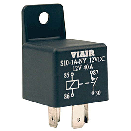 VIAIR 40-Amp Relay 24V with Molded Mounting Tab, 40A -24V, 93943