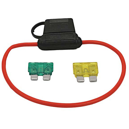 VIAIR Moisture Resistant Fuse Holder, 20-Amp/16 Gauge Wire Loop, 92945