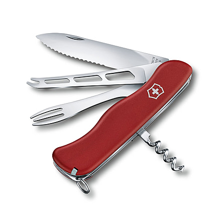 Victorinox Cheese Master Swiss Pocket Knife, Serrated, Red, 0.8313.W