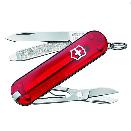 Victorinox Classic SD Knife-Translucent Ruby