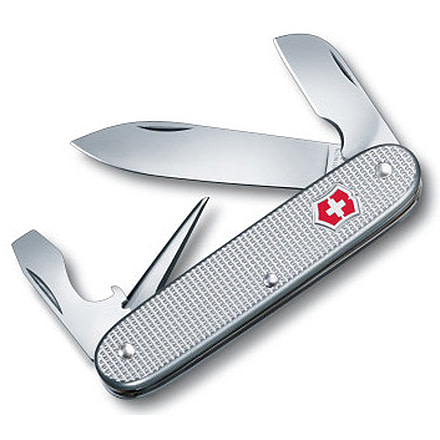 Victorinox Electrician Swiss Army Knife Silver Alox Ribbed 53781