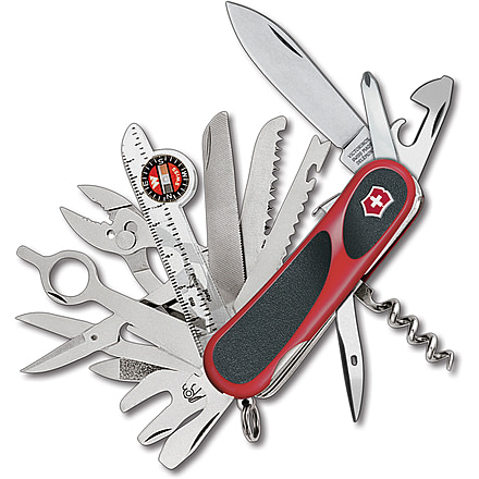 Victorinox EvoGrip S54 Swiss Army Knife, Red &amp; Black, 2.5in. 2.5393.SCUS2