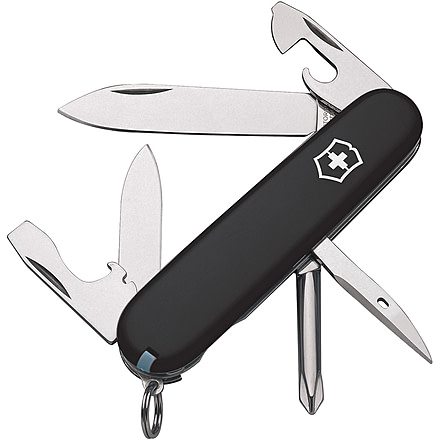 Victorinox Tinker Pocket Knife, 3.5in Closed Blade, Stainless Steel, Black ABS Handle, 1.4603.3-033-X1