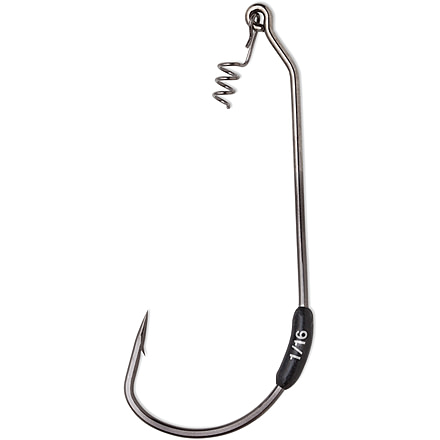 VMC Drop Dead Weighted Hook, 1/16oz, Black Nickel, Size 3/0, 4 Pack, DDW1/16#3/0BNPP