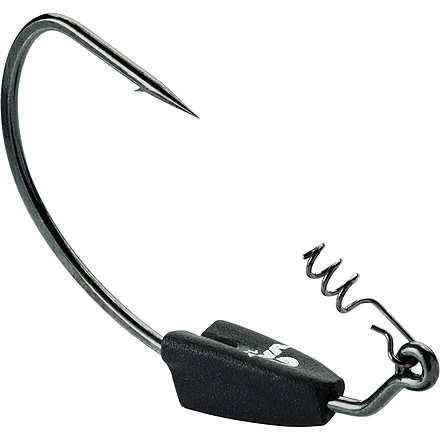 VMC Heavy Duty Weighted Swimbait Hook, 1/4oz, Extra Wide Gap, Black Nickel, Size 5/0, 4 Per Pack, HDWSB14#5/0BNPP