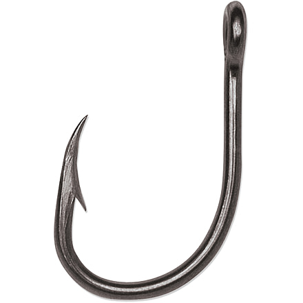 VMC Live Bait Hook, 1X Strong, Short Shank, Hi Carbon Steel, Cut Point, Coastal Black, Size 1, 16/Pack, 9260CB#1PP