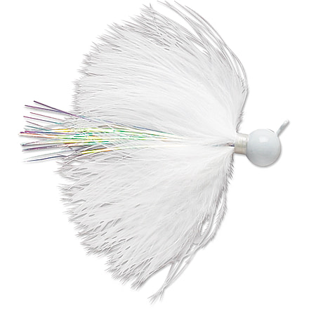 VMC Marabou Jig, White, 1/16oz, DM116-WHT