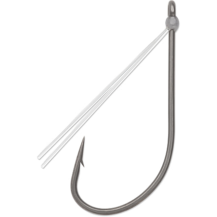 VMC RedLine Weedless Wacky Neko Hook with a P.T.F.E. Coating, 4 per Pack, #1/0, RSWWNK#1/0NTPP