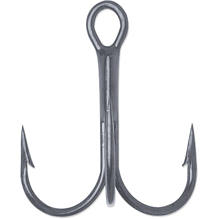 VMC Round Bend Treble Hooks, Black Nickel, Size 10, 7 Pack, 8540BN#10PP