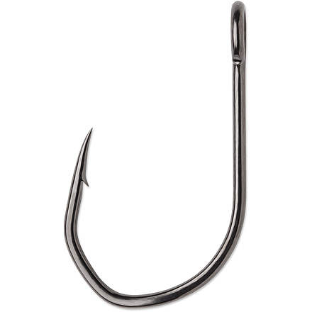 VMC TechSet Siwash Open Eye Hook, Short Shank, 2X Strong, Hi Carbon Steel, Offset Point, Coastal Black, Size 3/0, 5/Pack, 7175CB#3/0PP