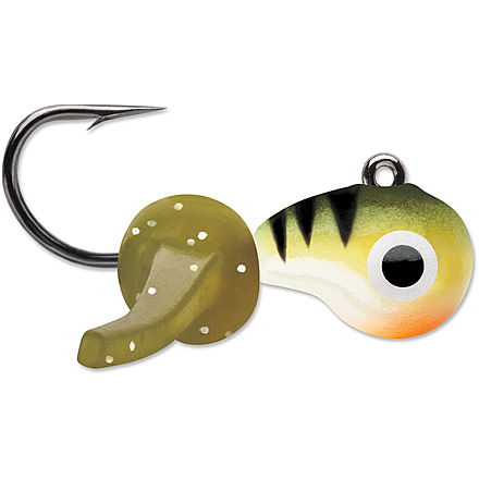 VMC Tungsten Mustache Jig 1/16 oz, Glow Yellow Perch, TMWJ116GYP