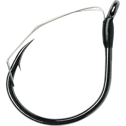 VMC Wacky Hook, Extra Wide Gap, Offset, Down Eye, Black Nickel, Size 3/0, 4 Per Pack, WWK#3/0BNPP