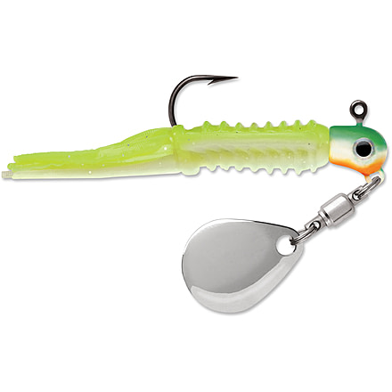 VMC Wingding Spin Jig 1/16 oz, Green Orange Glow, WDSJ116GOGL