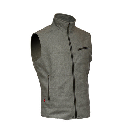Volt Resistance Empire 7V Insulated Heated Wool Vest, Grey, Extra Large, 5V-WHV-MG-XL