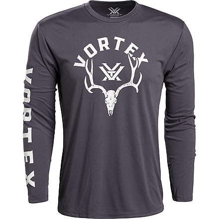 Vortex Antler Envy Long Sleeve T-Shirt - Mens, Charcoal, Large, 219054-CHRL