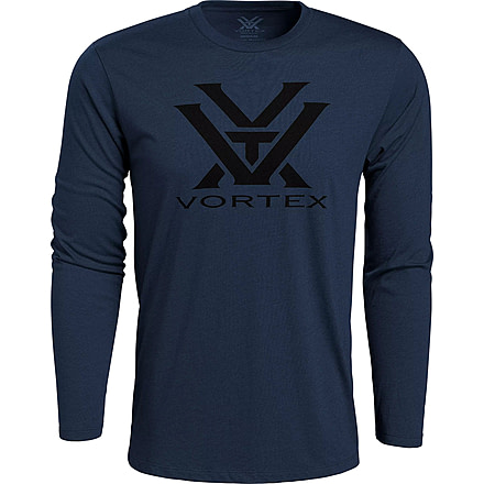 Vortex Core Logo Long Sleeve T-Shirt - Mens, Navy Heather, Medium, 219049-NAHM
