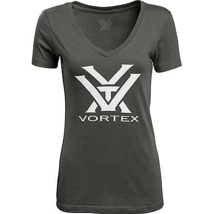 Vortex Core Logo T-Shirt - Womens, Dark Grey /White Logo, Large, 120-17-DGRL