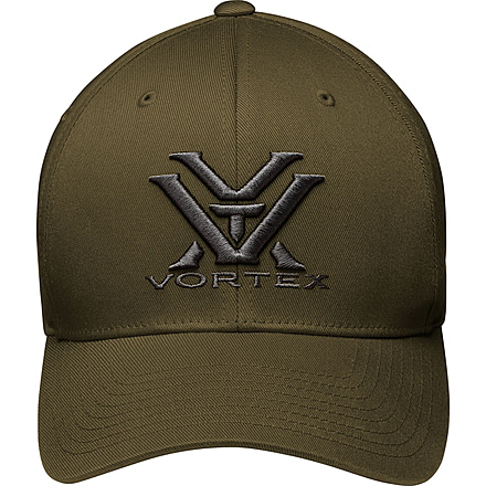 Vortex Flexfit Cap - Mens, Olive Drab, Small/Medium, 120-66-ODBSM