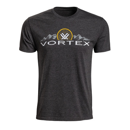 Vortex Men's SS Coffee Mountain Tee, Charcoal Heather, M 219059-CHH-M