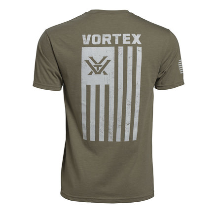 Vortex Men's SS Patriot Tee, Olive Heather, L 119045-OLH-L