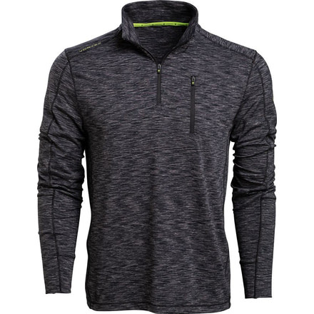 Vortex Scout-About Quarter Zip - Mens, Black Heather, Large, 120-03-BLHL