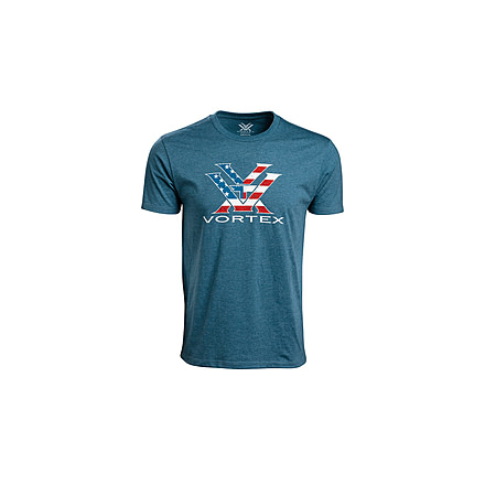 Vortex Stars and Stripes Short Sleeve T-Shirt - Mens, Blue, Medium, 121-13-SBHM