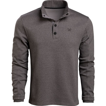 Vortex Stone Circle Quarter Snap - Mens, Black Heather, Extra Large, 120-04-BLHXL