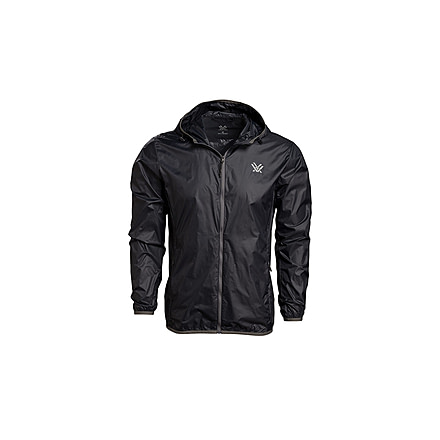 Vortex Storm Silencer Full Zip Rain Breaker Jacket - Mens, Black, Small, 121-43-BLKS