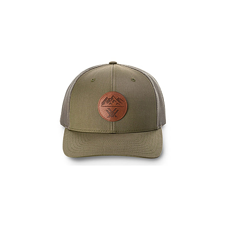 Vortex Three Peaks Cap w/Leather Patch - Mens, Green, One Size, 121-01-LOD