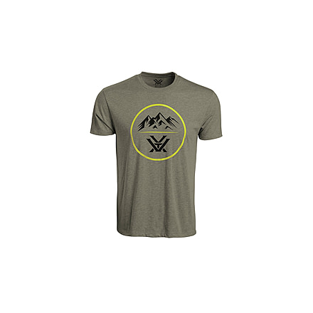 Vortex Three Peaks Short Sleeve T-Shirt - Mens, Green, 2XL, 121-10-MIH2X