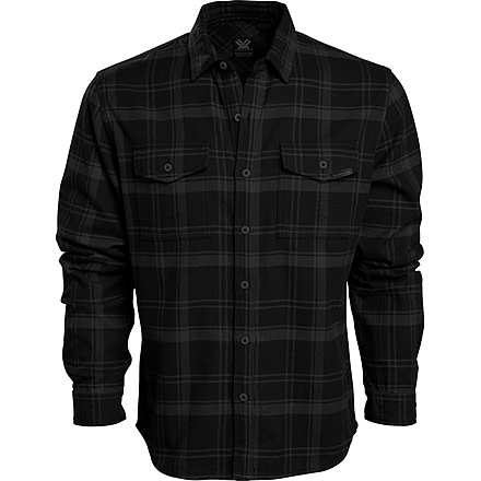 Vortex Timber Rush Flannel - Mens, Black, Extra Large, 220-14-BLKXL