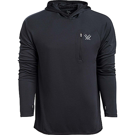 Vortex Weekend Rucker Hooded Long Sleeve - Mens, Black, 3XL, 121-24-BLK3X